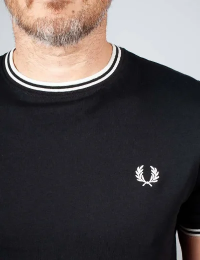 Fred Perry Twin Tipped T-shirt | Black