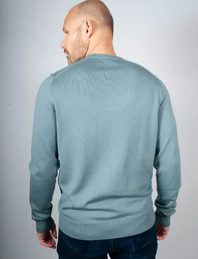 Fred Perry Classic Crew Neck Knitted Jumper | Stockport Blue