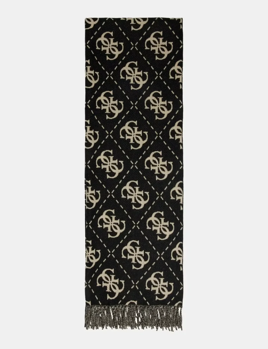 Guess Nolana 4G logo scarf | Black