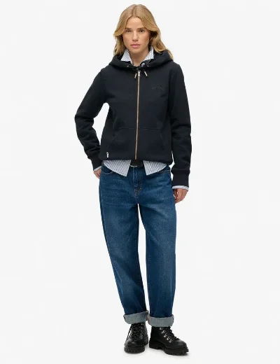 Superdry Essential Logo Ziphood | Eclipse Navy