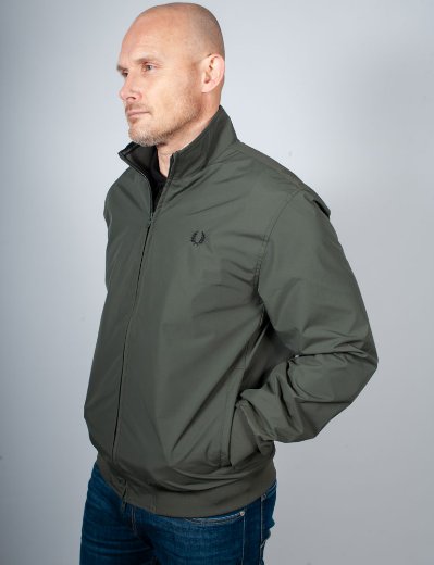 Fred Perry Brentham Jacket | Field Green/Black