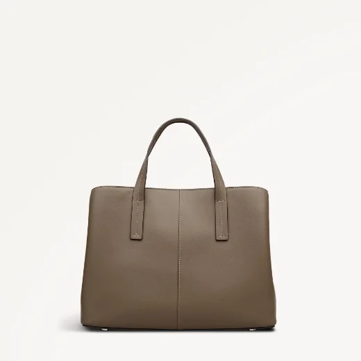 Radley Dukes Place Medium Zip-Top Grab Bag | Coffee