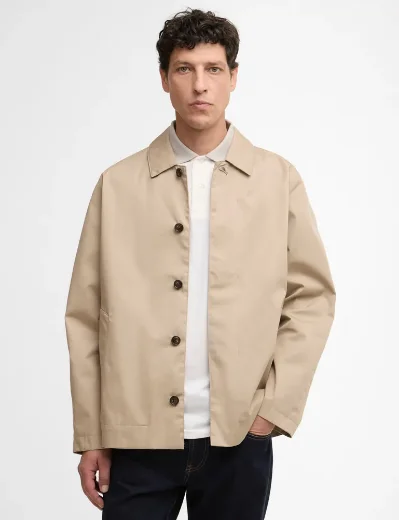 Barbour Short Rokig Waterproof Jacket | Dark Brindle