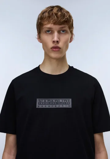 Napapijri S-Box Logo Short sleeve T-Shirt | Black