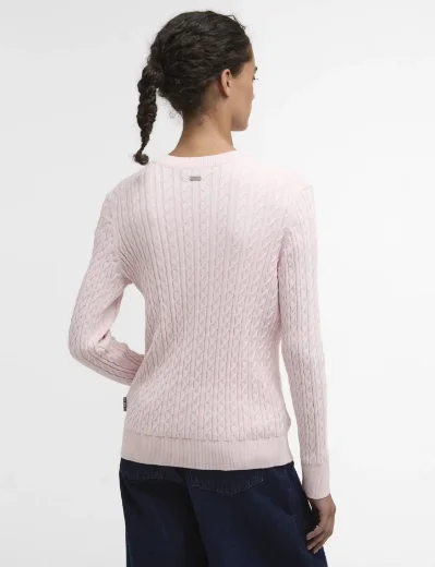 Barbour Women's Hartland Crew Knitted Jumper | Pink