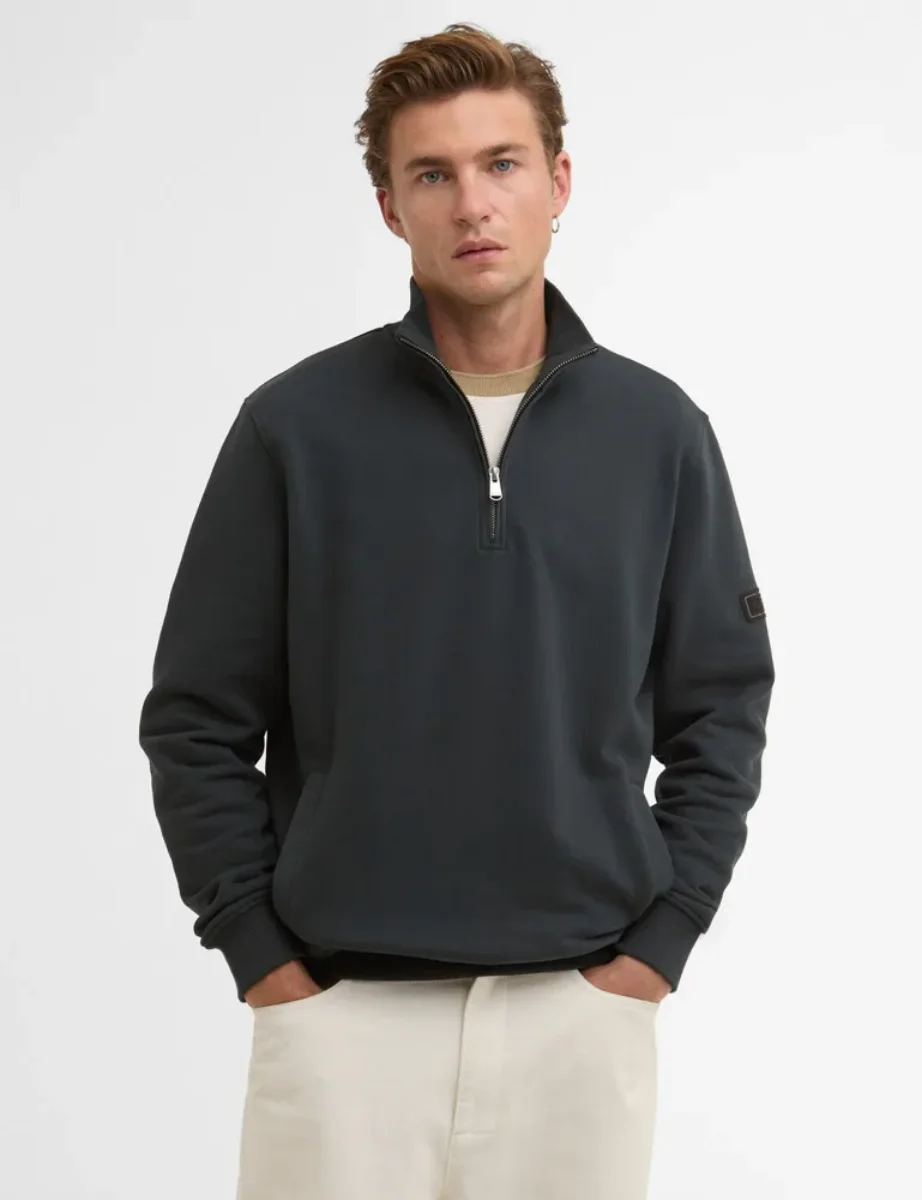 Barbour International Ethan Half Zip | Forest