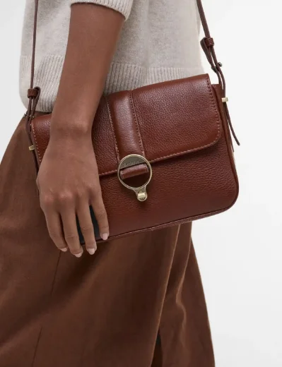 Barbour Women's Rosa Leather Crossbody Bag | Brown