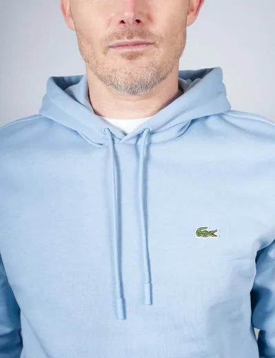 Lacoste Men's Fleece Hoodie | Light Blue
