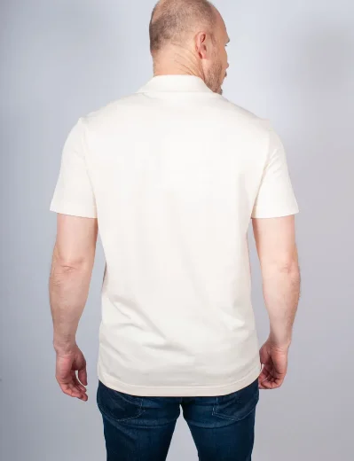 Lacoste Regular Fit Colour-Block Pique Polo | Cream/Beige