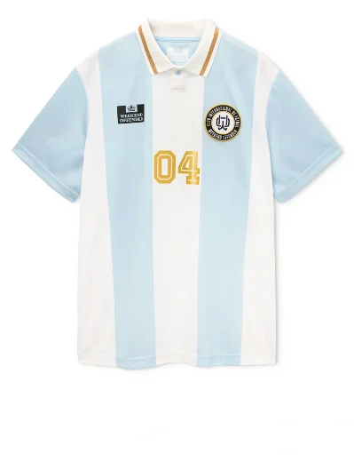 Picture of Weekend Offender Moulay Football Shirt | Sky Blue