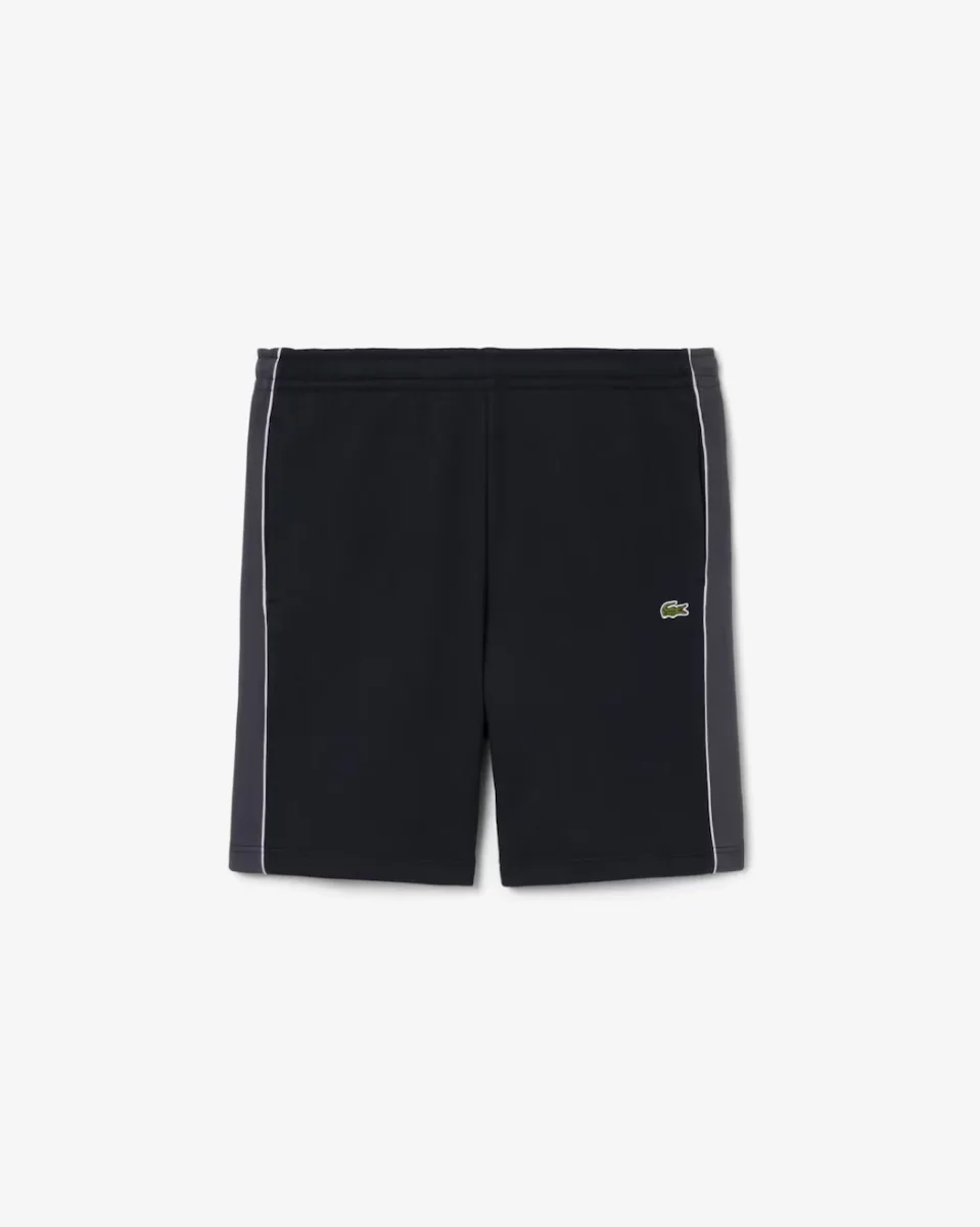 Lacoste Colour Block Fleece Shorts | Black