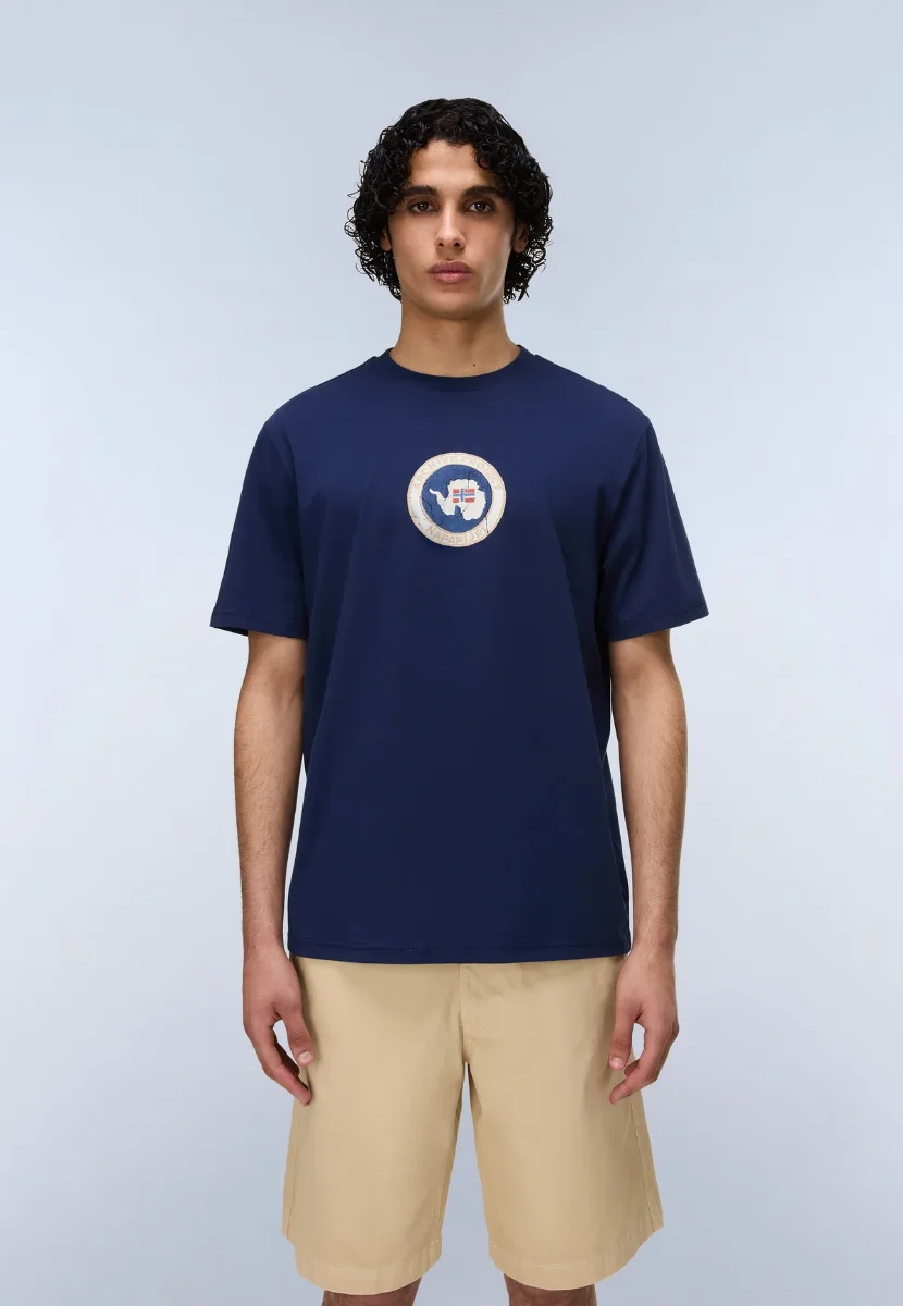 Napapijri Phos Short Sleeve T-Shirt | Navy