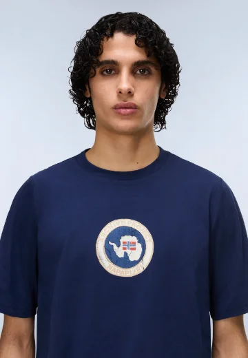 Napapijri Phos Short Sleeve T-Shirt | Navy