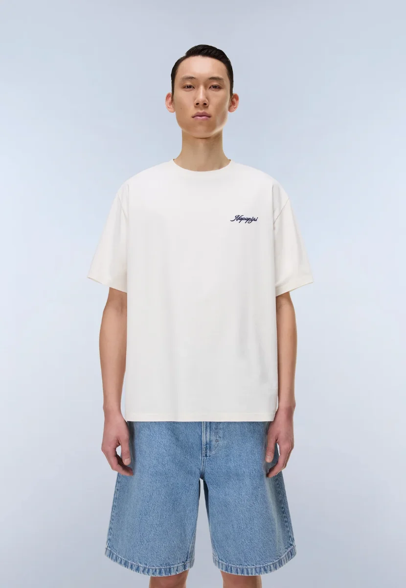 Napapijri Fluorite Short Sleeve T-shirt | White Whisper