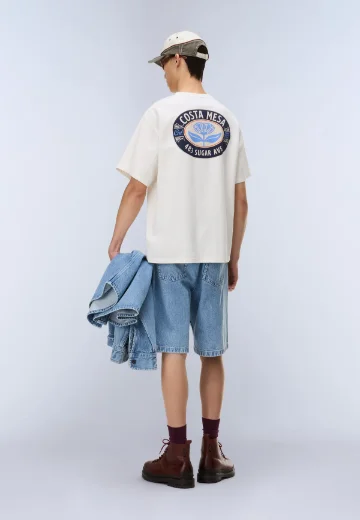 Napapijri Fluorite Short Sleeve T-shirt | White Whisper