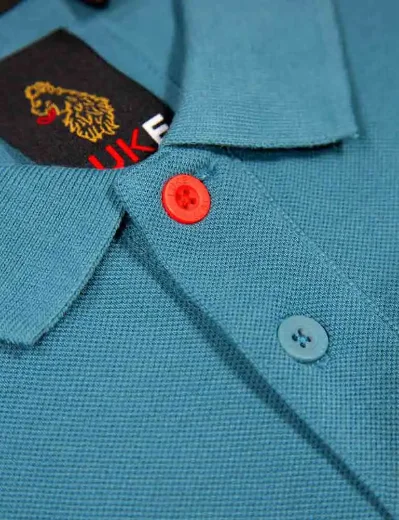 Picture of Luke 1977 New Mead Pique Polo | Teal