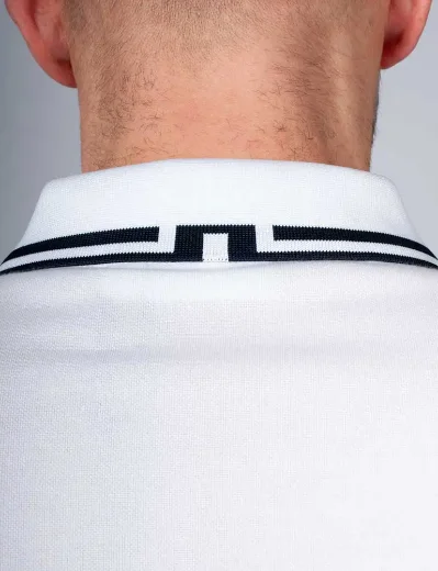 J.Lindeberg Joey Tipped Polo | White
