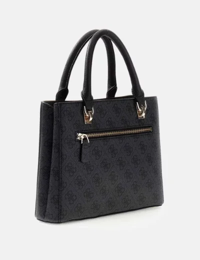 Guess Women's Noelle 4G Logo Small Handbag | Coal