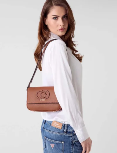 Guess Isola Crossbody Bag / Brown