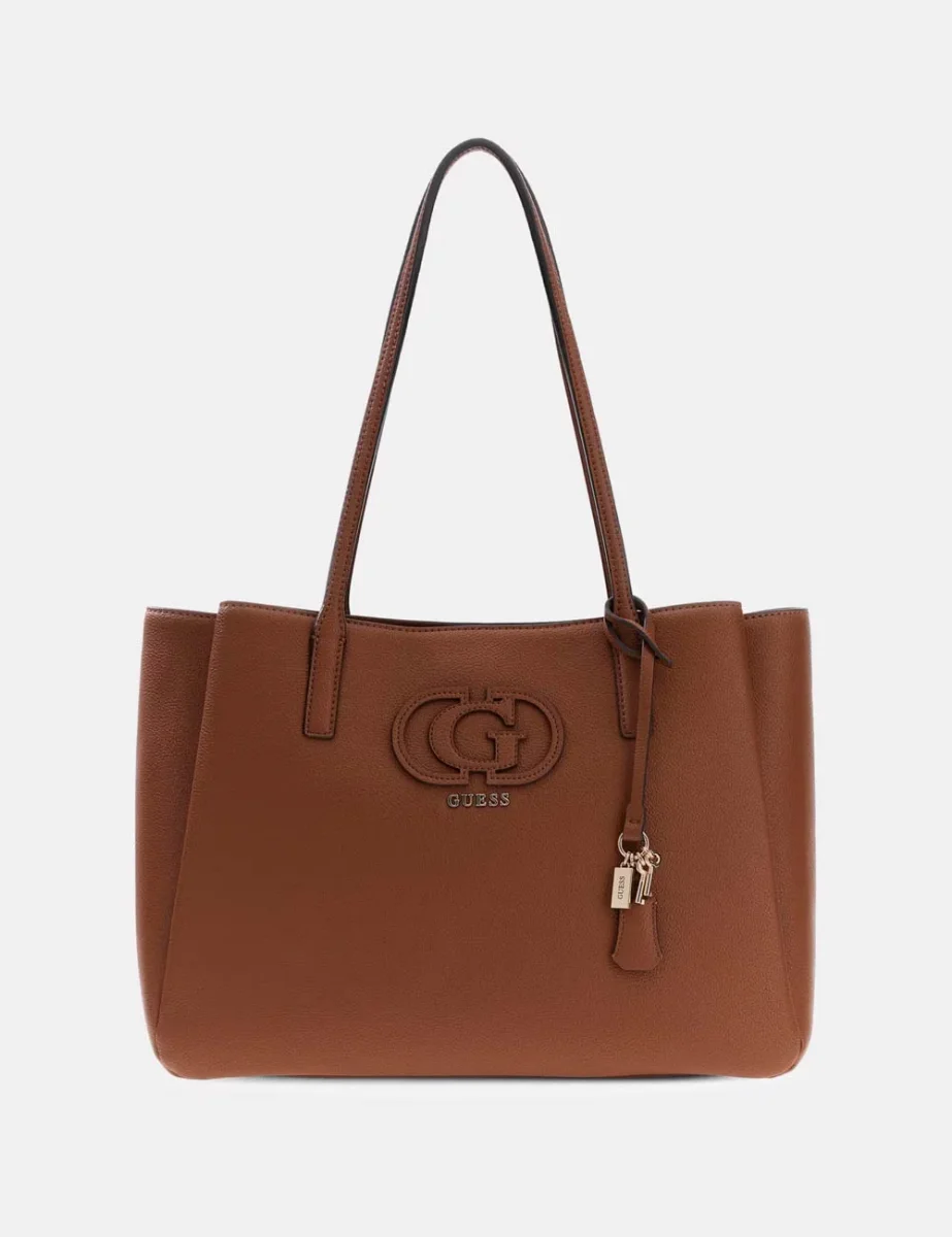 Guess Isola Logo Tote Bag / Brown