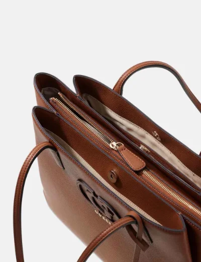 Guess Isola Logo Tote Bag / Brown