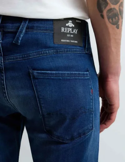 Replay Anbass Slim fit Jeans | Medium Blue Wash