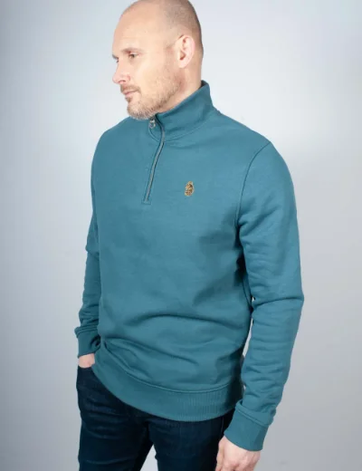 Luke Sport Sydney Half Zip Sweater | Teal
