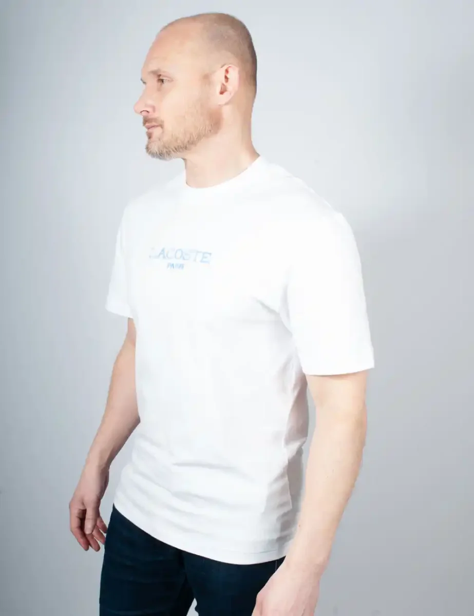 Lacoste Men's Paris Logo T-shirt | White