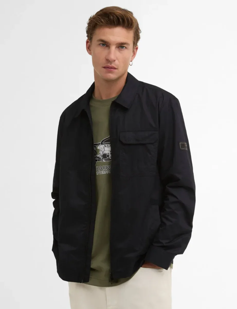 Picture of Barbour International Warren Overshirt | Black