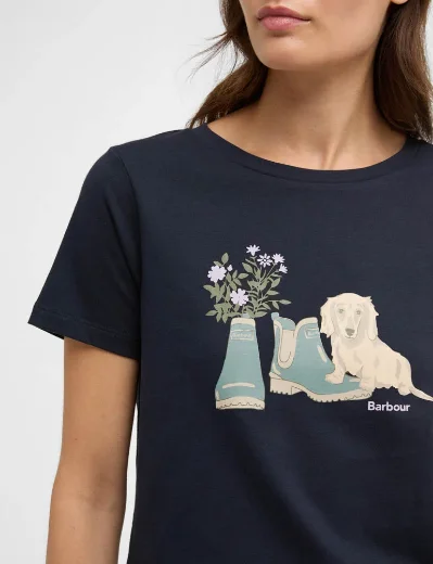 Barbour Women's Brambles T-Shirt | Navy