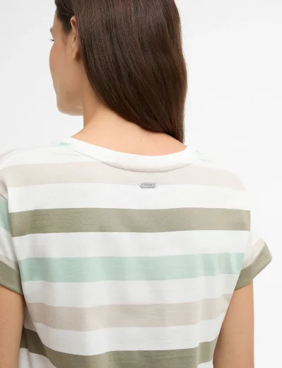 Barbour Women's Lyndale Stripe Top | Spearmint Multi