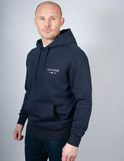 Tommy Hilfiger Small Logo Hoodie | Navy