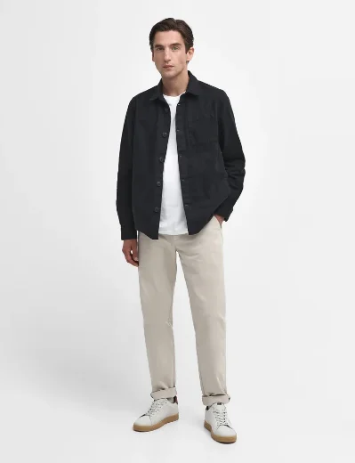 Barbour Washed Cotton Overshirt | Navy