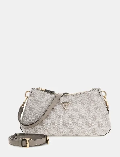 Guess Noelle 4G Logo Mini Crossbody | Beige multi