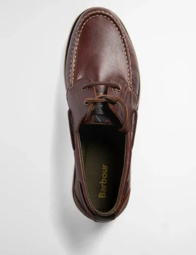 Barbour Men's Rothley Boat Shoe | Dark Brown