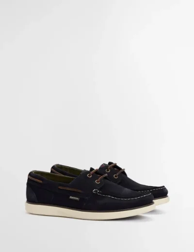 Barbour Men's Rothley Boat Shoe | Navy Suede