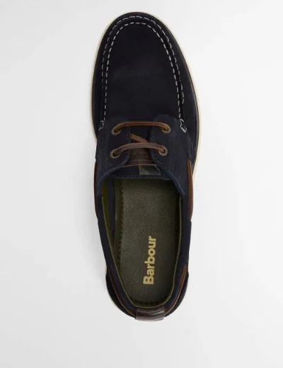 Barbour Men's Rothley Boat Shoe | Navy Suede