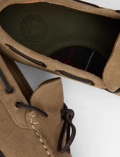Barbour Men's Courage Driving Shoe | Taupe Suede