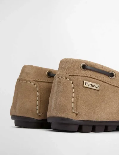 Barbour Men's Courage Driving Shoe | Taupe Suede