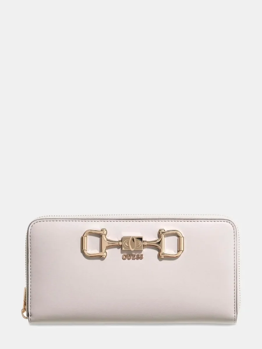 Guess Janie Large Zip Around Purse | Stone