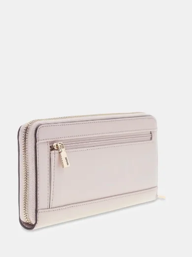Guess Janie Large Zip Around Purse | Stone