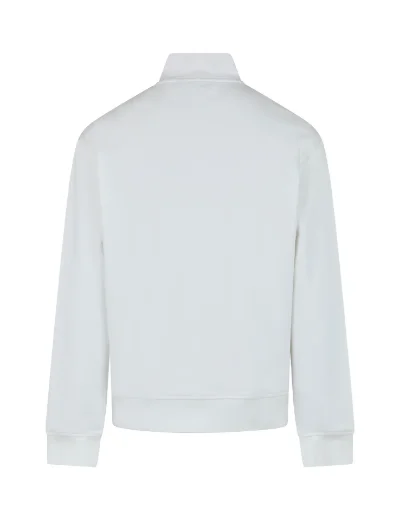 Aquascutum Half Zip Mock Neck Sweat | Cream