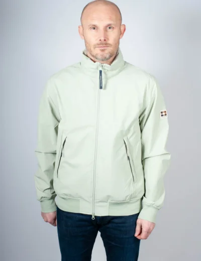 Picture of Aquascutum Softshell Mock Neck Jacket | Sage Green