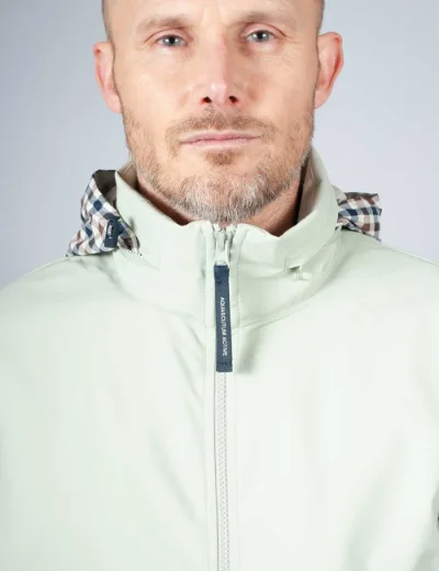 Picture of Aquascutum Softshell Mock Neck Jacket | Sage Green