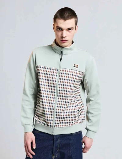 Picture of Aquascutum Active CC Scuba Track Top | Sage Green