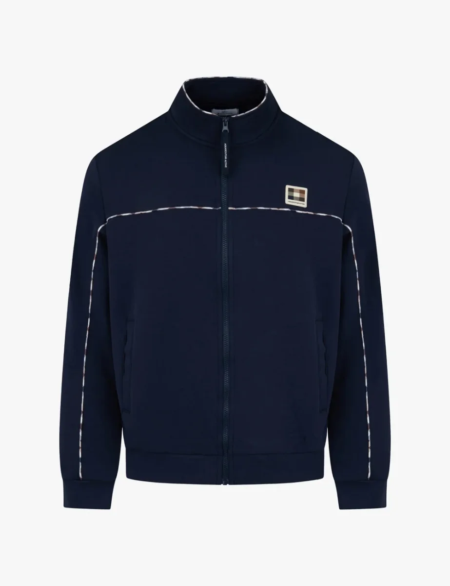 Picture of Aquascutum Active CC Piping Scuba Track Top | Navy