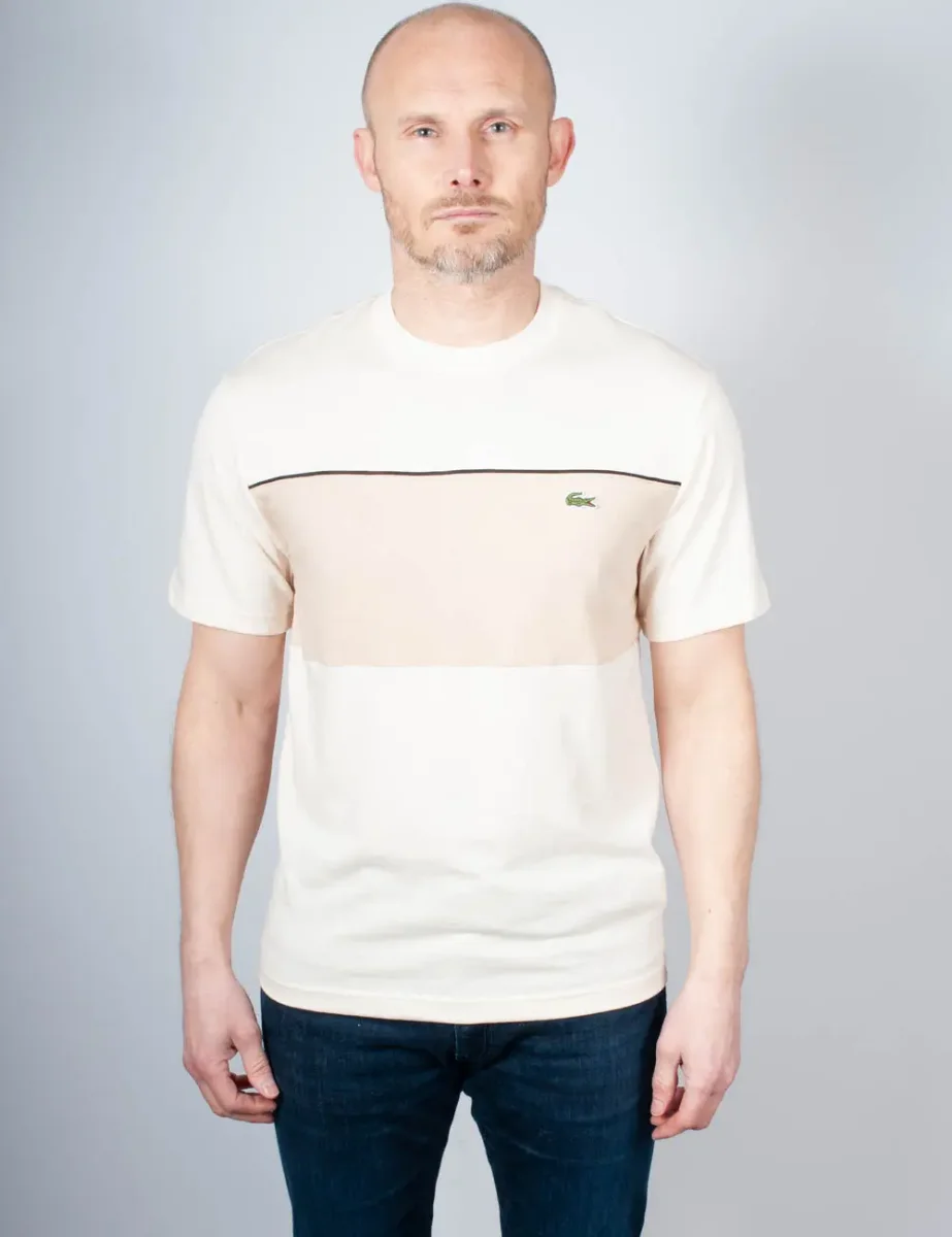 Lacoste Colour-Block T-Shirt | Beige