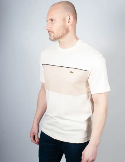 Lacoste Colour-Block T-Shirt | Beige