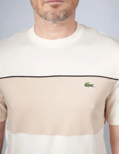 Lacoste Colour-Block T-Shirt | Beige