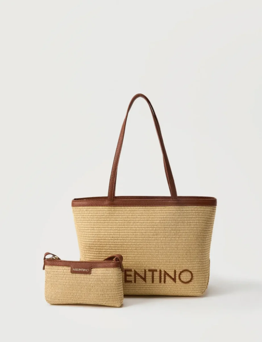 Valentino Maiam Tote Shopper Bag | Natural/Cuoio